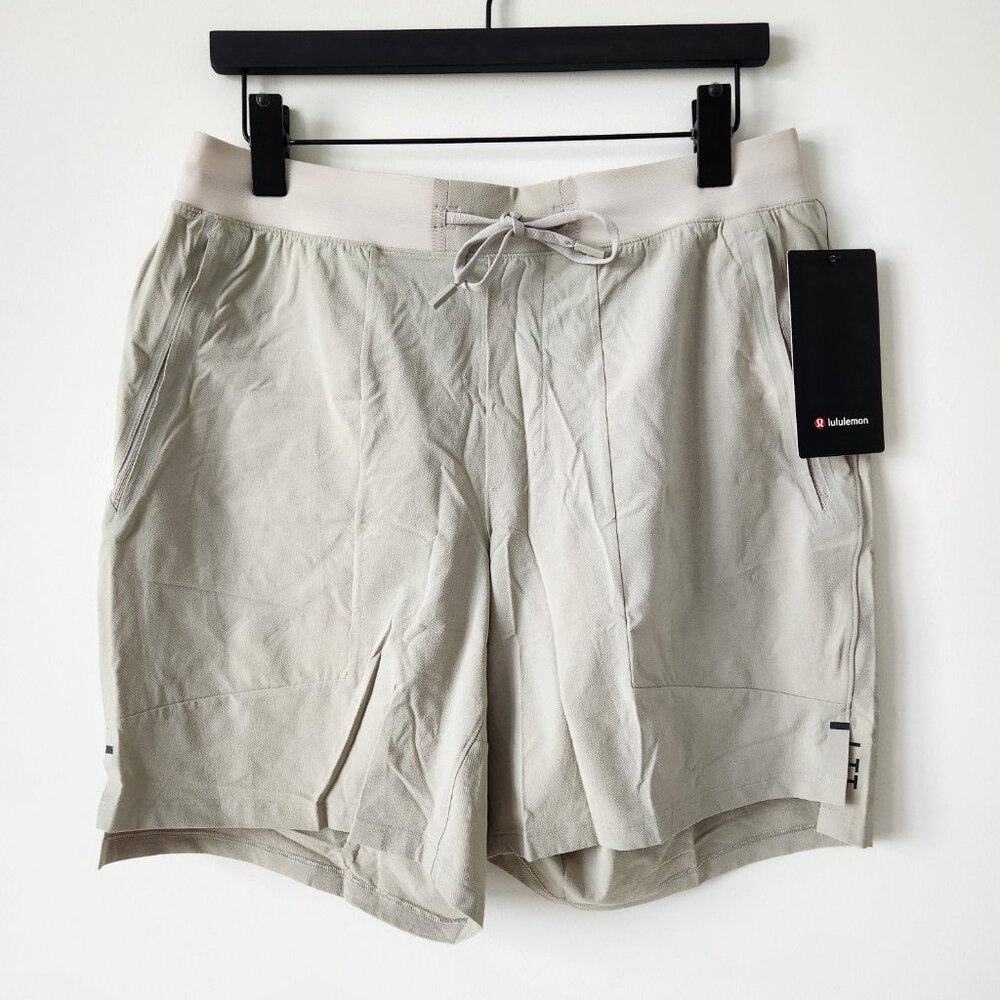 NWT LULULEMON RWLI Beige License To Train Shorts 7" Linerless Men's Medium